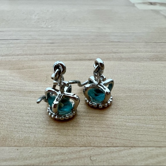 Cute Crown Dangle Earrings - Picture 2 of 6